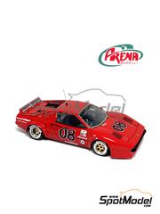 Ferrari 308 GTB Achilli Motors Team sponsored by Castrol - 12 Hours Sebring  1995. Car scale model kit in 1/43 scale manufactured by Arena Modelli (ref